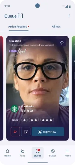 Queue screen